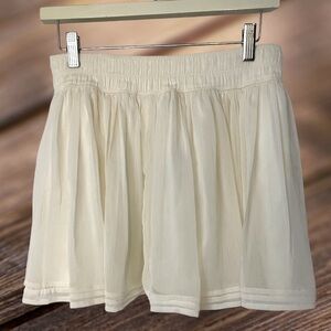 Hollister Chiffon off white skirt.